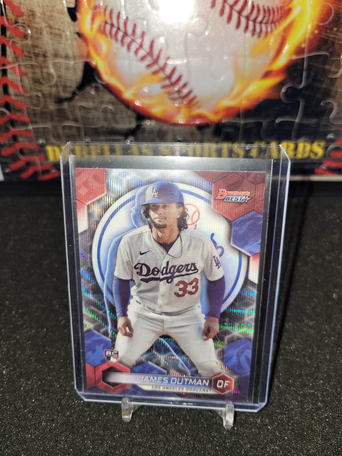 2023 Bowman's Best JAMES OUTMAN #63 RC Rookie Wave Refractor  Dodgers