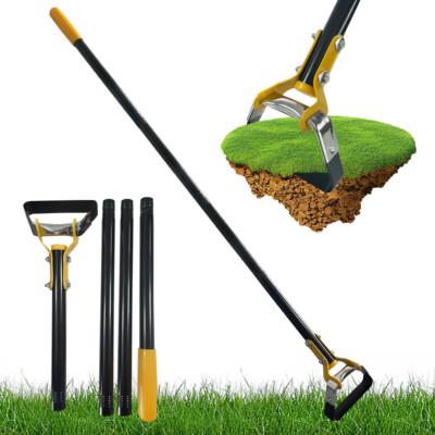 #ad 47quot; 59quot; 79quot; Adjustable Hoe Garden Tool Weeding Loop Stirrup Hoe Long Handle $21.99