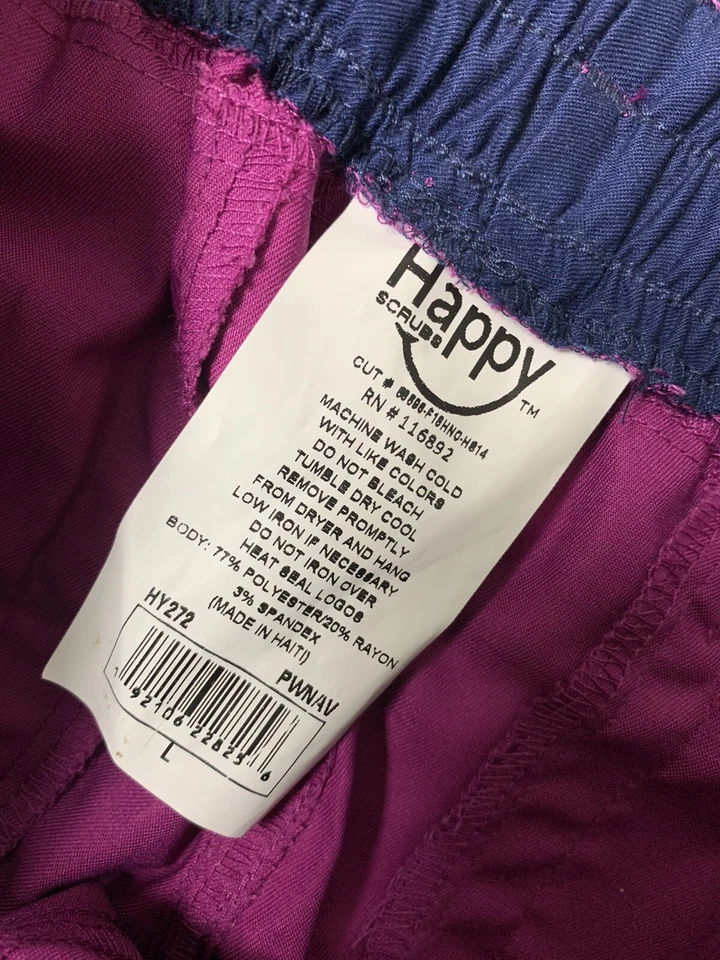 Happy Brand Elastic Drawstring Scrubs Pants Womens Size Large—NWT - Image 3 of 4