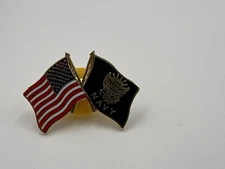 NEW Mitchell Proffitt 1" United States Navy & American Flag Lapel Hat Pin