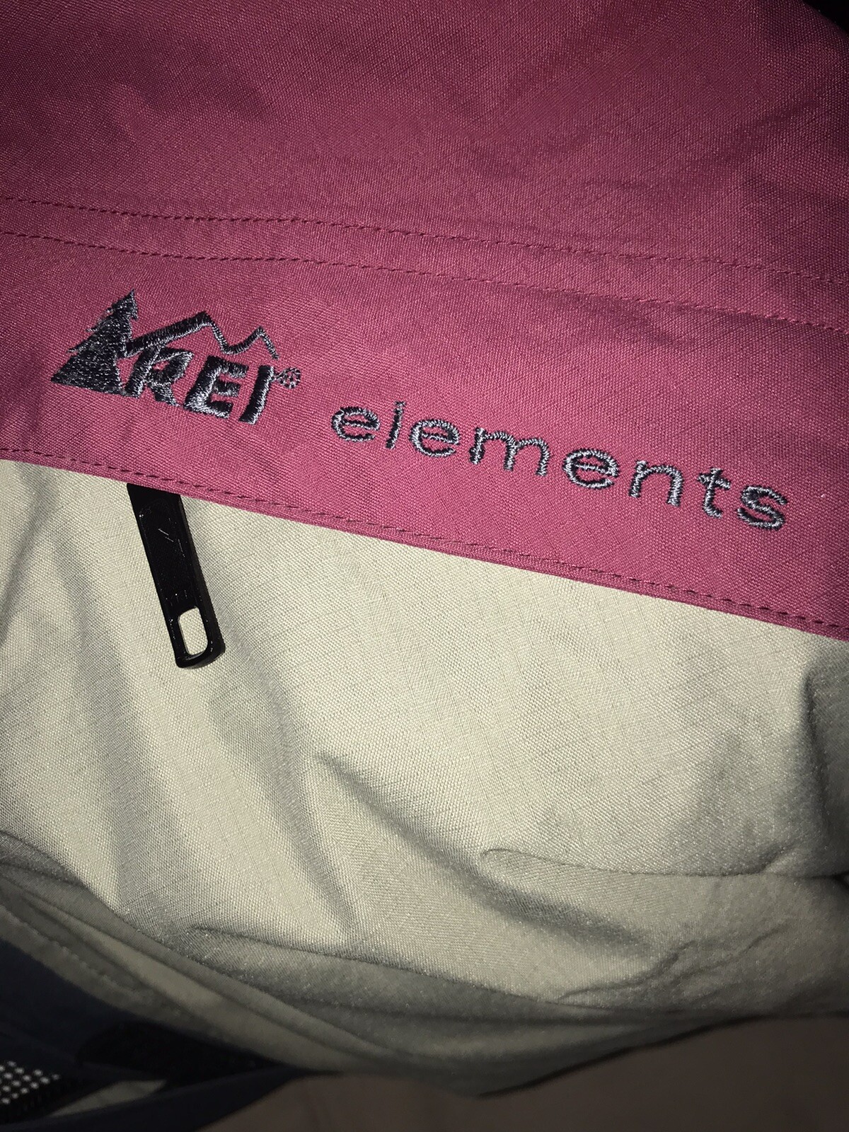 REI ELEMENTS 100% Nylon Shell RAIN JACKET Hiking/… - image 2