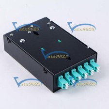 Fiber Optic Terminal Box 12 core LC MM OM3 adapter pigtail 6 Ports Patch Panel