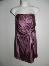 Davids Bridal Dress Size 16 Rosewood Knot Detail Strapless F15128 Bridesmaid NWT
