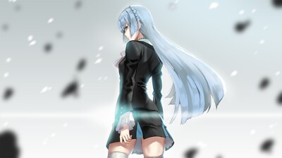 Anime kiznaiver sonozaki noriko long hair cyan braids CCG Gaming Mat Desk