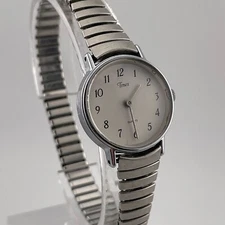 Timex Womens Watch Vintage 23mm Case Two Hands Stretch Band Quartz Analog