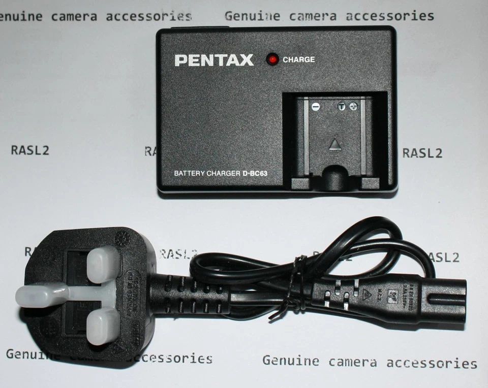 Genuine Pentax D-BC63 charger for DLI63 for Optio L36 L40 L30 M30 M40 T30 RS1000 - Image 2 of 2