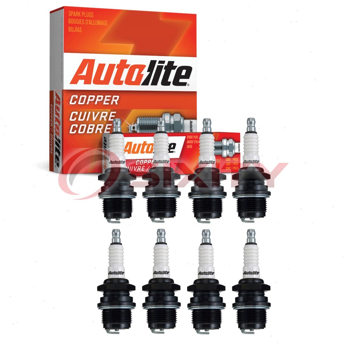 8 pc Autolite Copper Core Spark Plugs for 1932 Studebaker Dictator Model 62 no