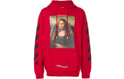 Off-White Mona Lisa Hooded Sweatshirt 'Red'