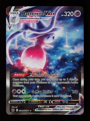 Hatterene VMAX GG47/GG70 Holo Crown Zenith Galarian Gallery Pokemon Cards