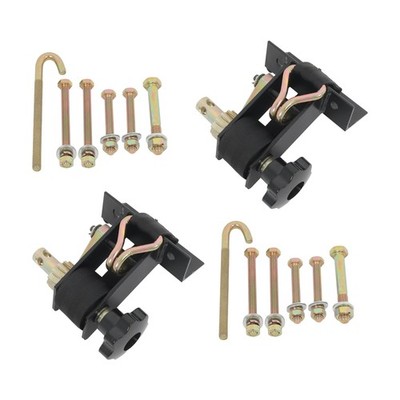 2 PCS Ladder Rack Ratchet Straps w/ J-Hook 1.5''W x 7.5'L 1.4in Square Tube Mount