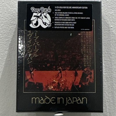 Deep Purple Made in Japan Anniversary Deluxe 6-Disc Box Set Blu-ray w/Book