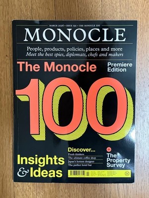 Monocle Magazine March 2026 the Monocle 100 issue 191 New Free