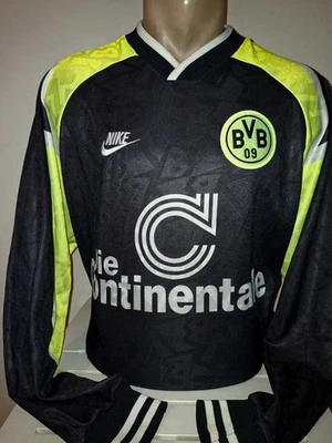 Vintage Trikot Fusßall FC Borussia Dortmund 1996/97 Nike Xl Schwarz Gelb  - Bild 1 von 3