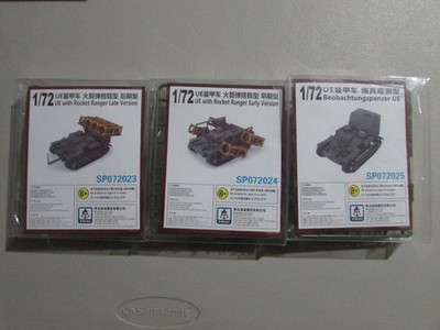 LOT S-MODELS UE WITH ROCKET LAUNCHER (EARLY & LATE) & ARTY OBSERVATION 1/72