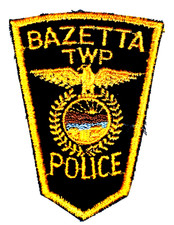 BAZETTA TOWNSHIP TWP – POLICE - OHIO OH Sheriff Police Patch VINTAGE OLD MESHX
