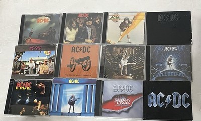 AC/DC 12 CD lot Razors Black Voltage Black Hell Rock Live Dirty Who For those