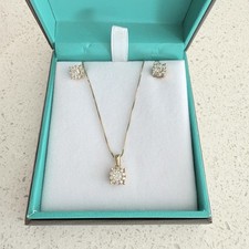 EFFY Diamond Pendant Necklace & Stud Earrings Set