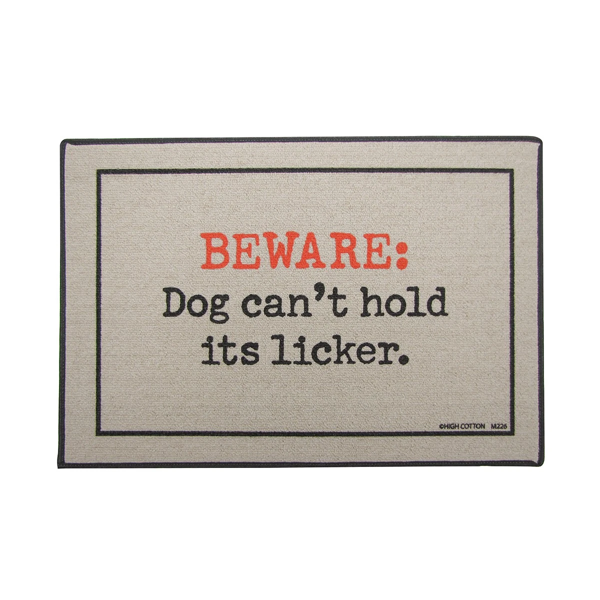 Funny Dog Cant Hold its Licker Doormat