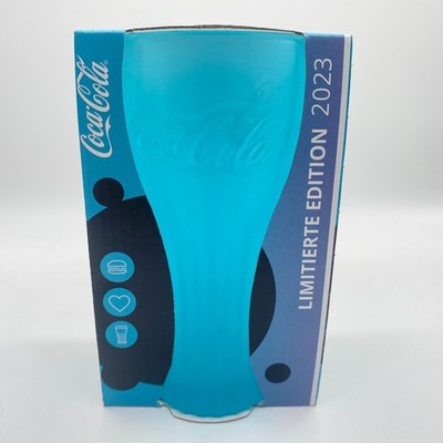 McDonalds Coca Cola Glas 2023 Aqua Blau Limitierte Edition Sammlerglas