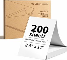 Thermal Printer Paper 8.5 X 11 Inch Us Letter Size Quick-Dry