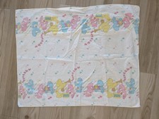 Vintage Care Bears Baby Blanket Receiving American Greetings 1980s Crib Decor