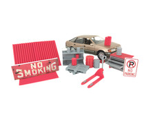Diorama Parts 1:24 Scale Auto Service Garage Tools Set Miniature Car Decoration