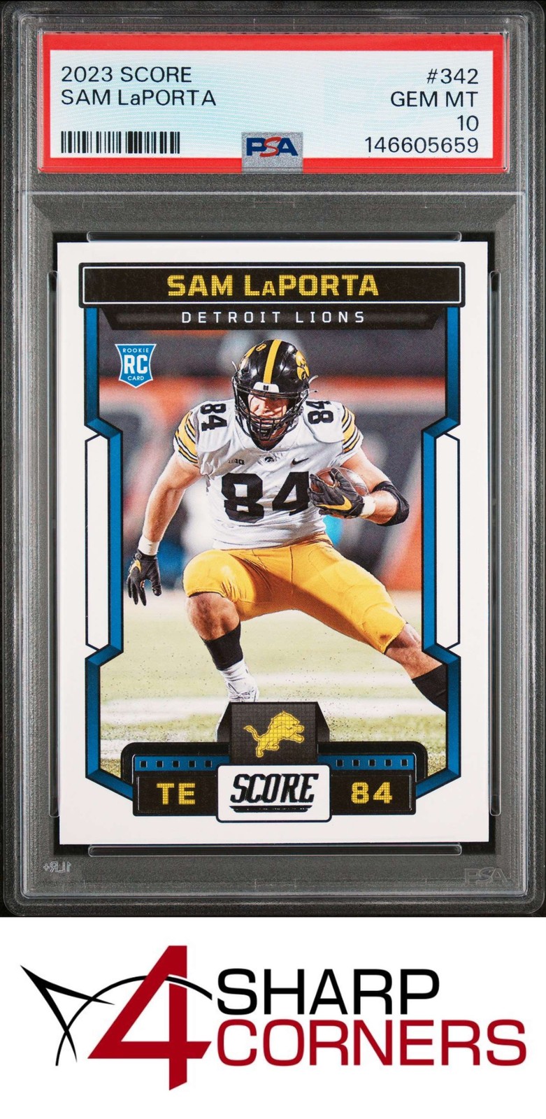 Sam LaPorta Panini Score #342 Base