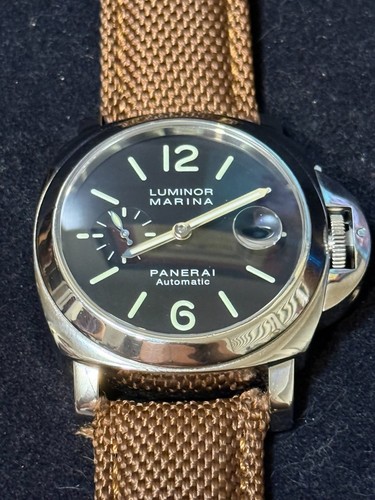 Panerai Luminor Marina PAM104 Strap and Panerai Buckle Box & Service Papers