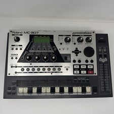 Roland MC-307 Groovebox Digital Tabletop Sequencer Synth Silver Made In Japan