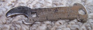 Vintage Lieber's Gold Medal Beer Bottle Opener Gas Key Indianapolis Brewing