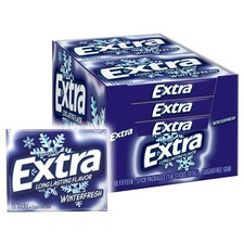 Extra Gum Winterfresh Sugarfree Bulk Individually Wrapped Pack of 10