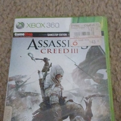 Ubisoft Assassin's Creed III GameStop Edition Xbox 360 Manual Uplay Passport
