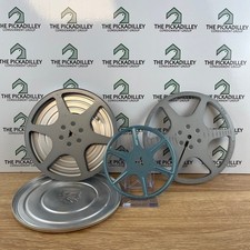 Vintage Kodak 8mm Movie Film Reels 400ft Metal with Aluminum Storage Cans Set