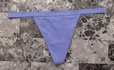 NWOT VICTORIA'S SECRET PERIWINKLE BLUE LIGHTWEIGHT WAISTBAND V STRING PANTIES