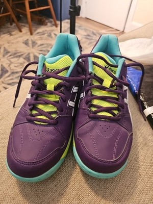 Asics Shoes Womens 8.5 Gel Lethal MP6 Purple Green Trail Running Sneakers
