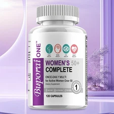 Women’s 50+ Complete - Supports Bone, Brain, Eye, Heart Health,Vitamins/Minerals