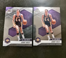 (2) Jerry West Basketball Cards 2021 Mosaic #233 All Time Greats #293 Lakers