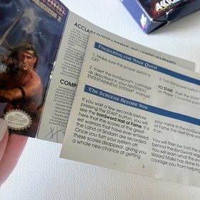 spada di ferro maghi e guerrieri 2 NE) include tutti gli inserti e manuale nes