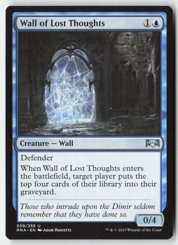 Wall of Lost Thoughts [Ravnica Allegiance] #59 Uncommon MTG