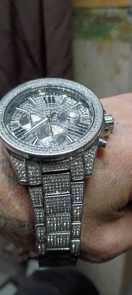 Michael Kors Wren 41.5 mm Silver Case Women's Wrist Watch, White Dial - (MK6317) - Image 4 of 4