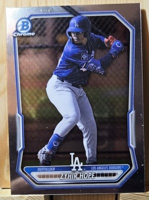 2026 Bowman Chrome #BCP-86 Zyhir Hope Los Angeles Dodgers