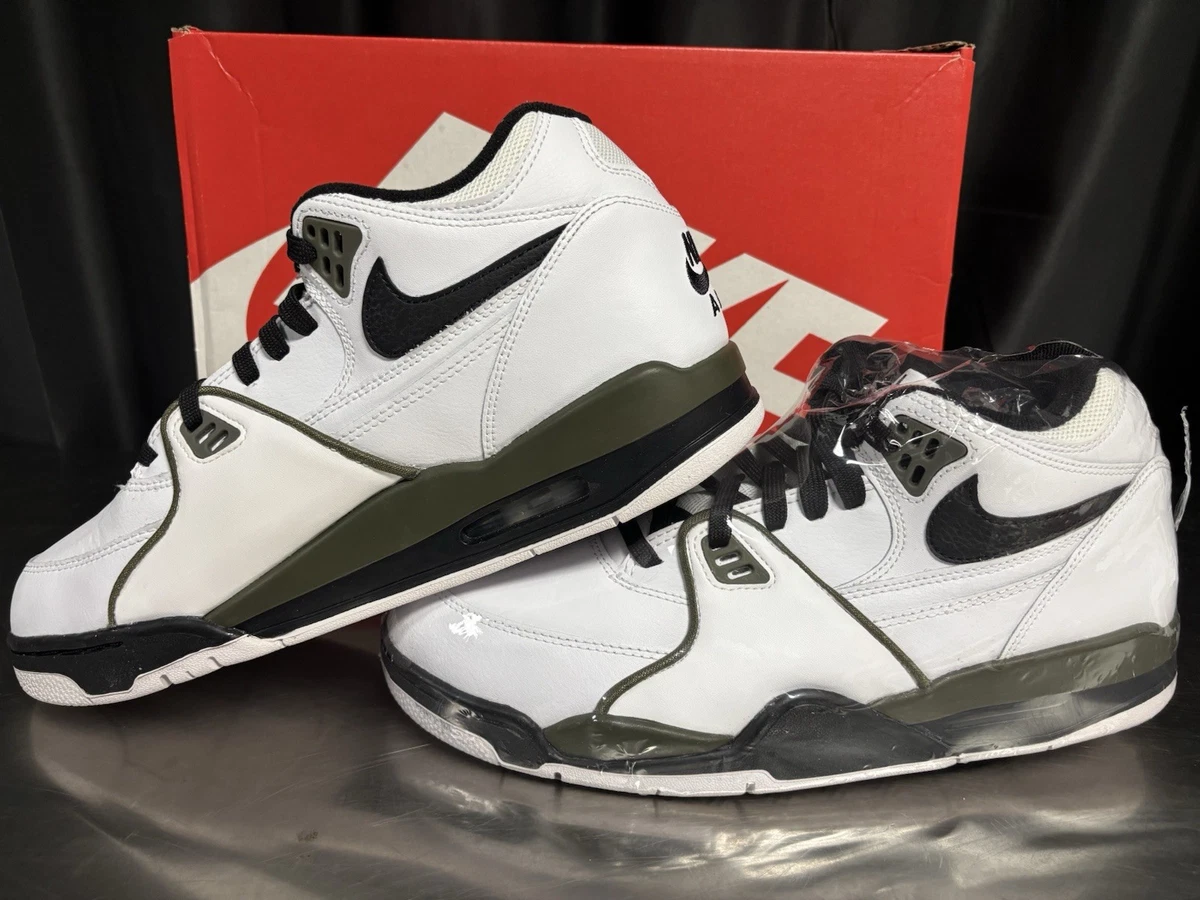 Nike Air Jordan Flight 89 Urban Haze Leather Sneakers Olive Green Nike Air Flight 89 Olive | eBay main image 2