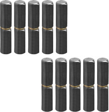 10 Pack 4-5/8" X 5/8" Weld on Bullet Hinges, Steel Weldable Barrel Hinge for BBQ