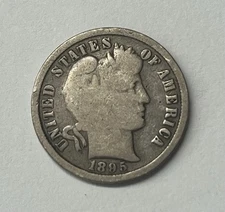 1895-O Barber Silver Dime – Key Date – New Orleans Mint