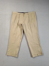 Dockers Men Pant 40 Beige Chino Pleated Casual Formal Business Classic Relaxed