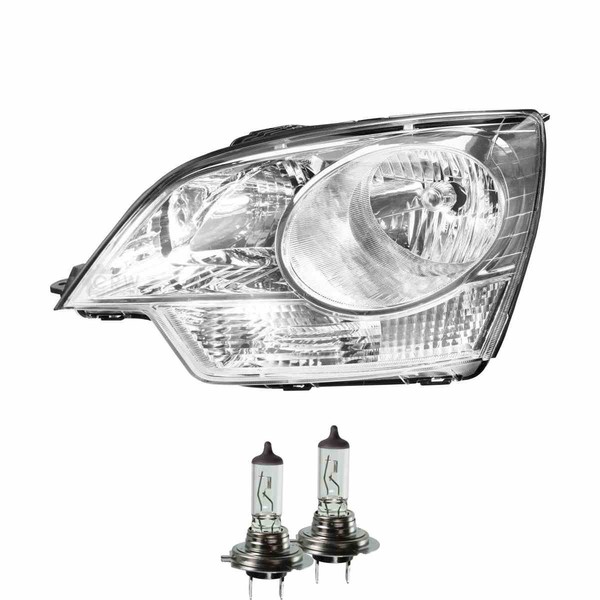 Halogen Scheinwerfer Links H7 Chrom FüR Opel Antara Inklusive Lampen-image