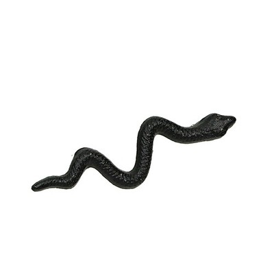 Zeckos Set of 6 Cast Iron Snake Drawer Pulls 6in Black Gothic Cabinet Handles