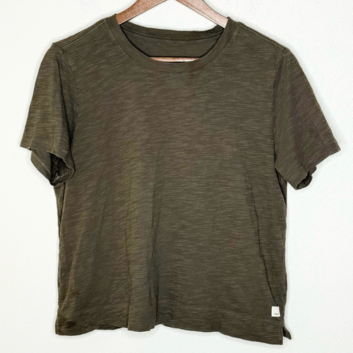 Vuori Pima Cotton Short Sleeve T Shirt Olive Green-Women’s US M