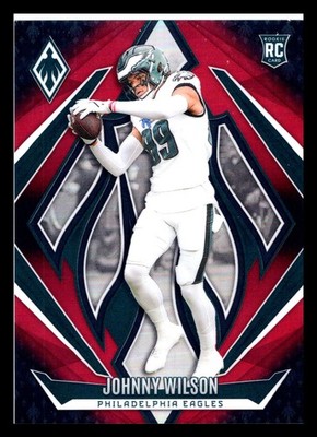 2024 Panini Phoenix Rookies Red Fade /299 Johnny Wilson #206 Rookie RC Eagles