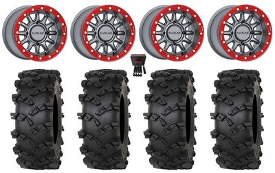 Raceline Alpha Bdlk 15'' Wheels Gm 32'' Outlaw M/T Tires Pioneer 1000 / Talon